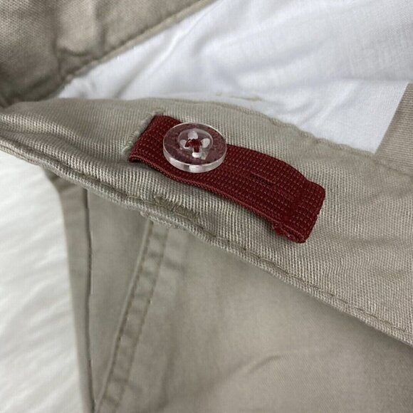 Old Navy Adjustable Waist Chino Shorts Boy’s Size 8 Light Khaki School Uniform - Picture 3 of 6